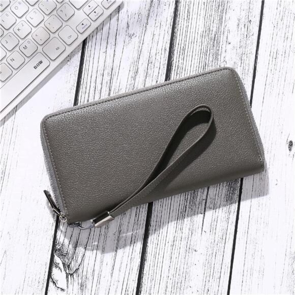 New Womens Wallet RFID Blocking Leather Zip Around Wallet Large Capacity - Picture 7 of 7